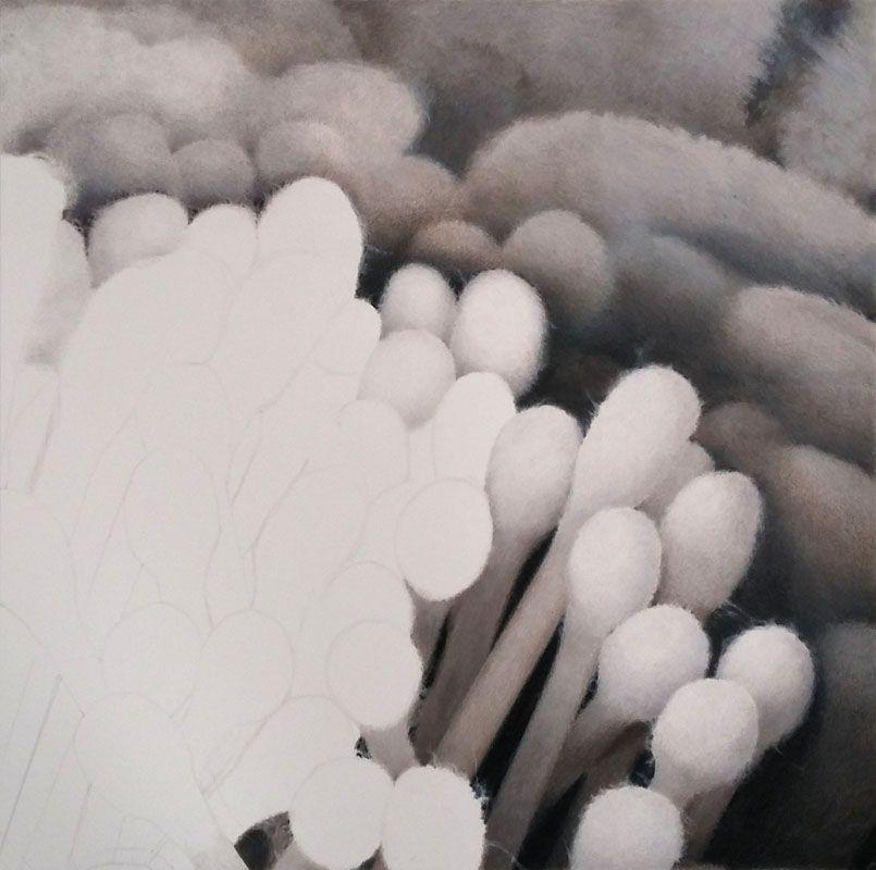 Stamen (in progress 5), colored pencils