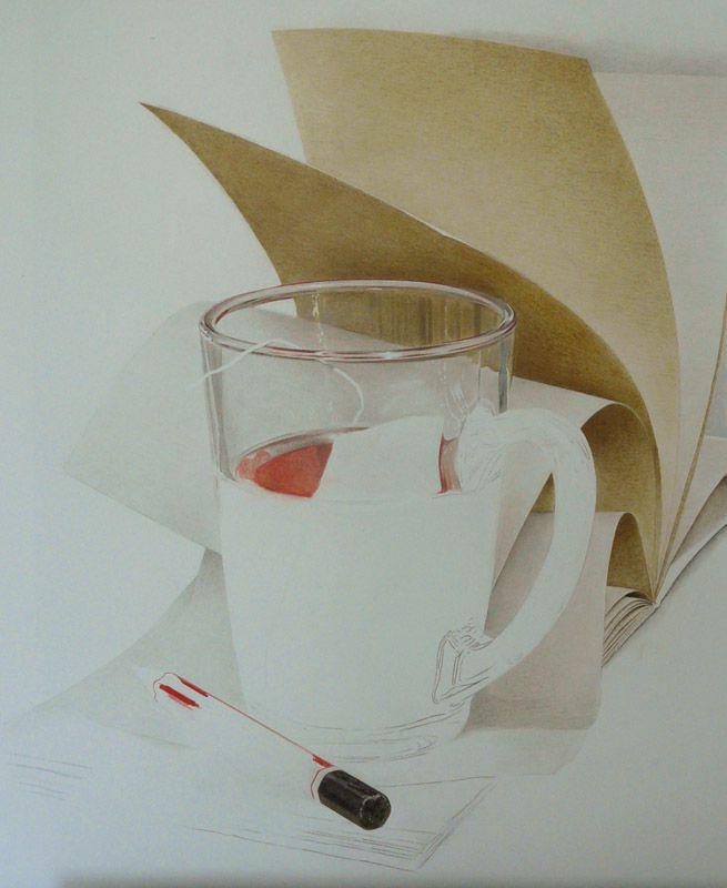 Cup &#38; wind (in progress 3), colored pencils