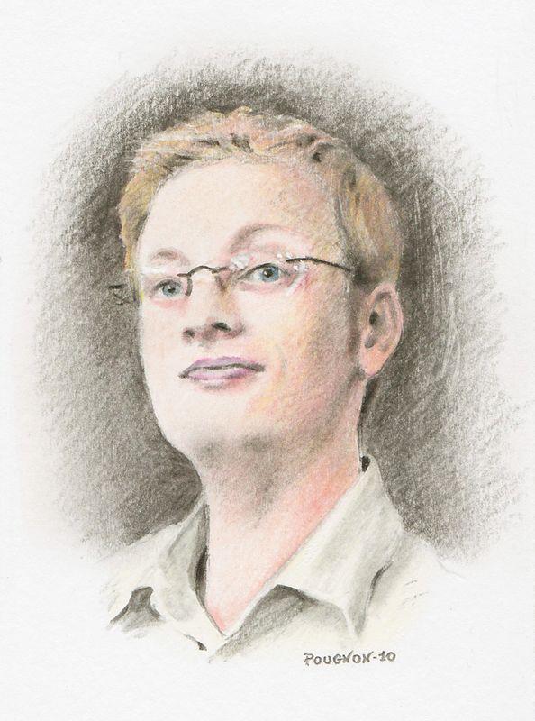 Emmanuel, 8x10 cm, colored pencils