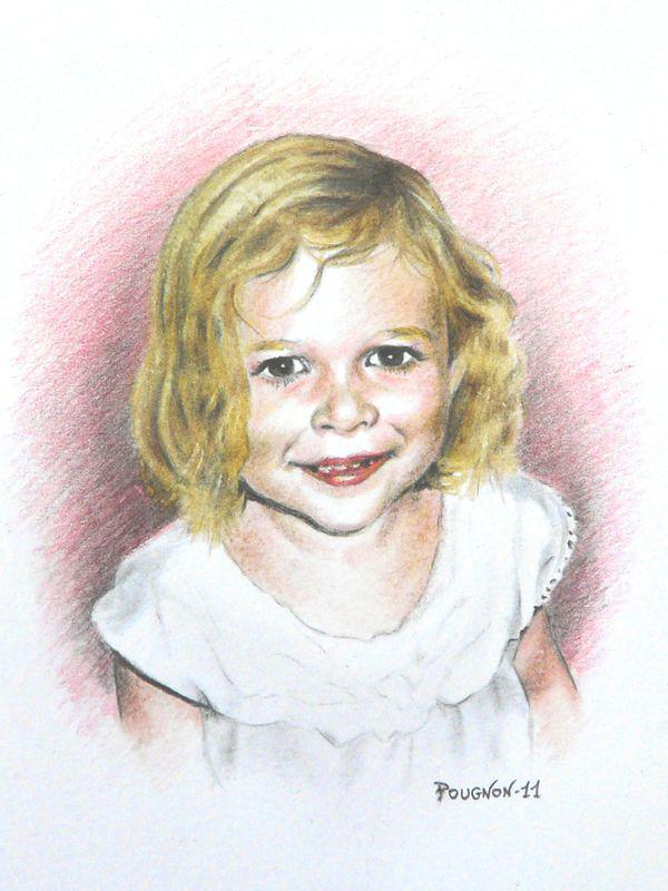 Lola, 8x10 cm, colored pencils